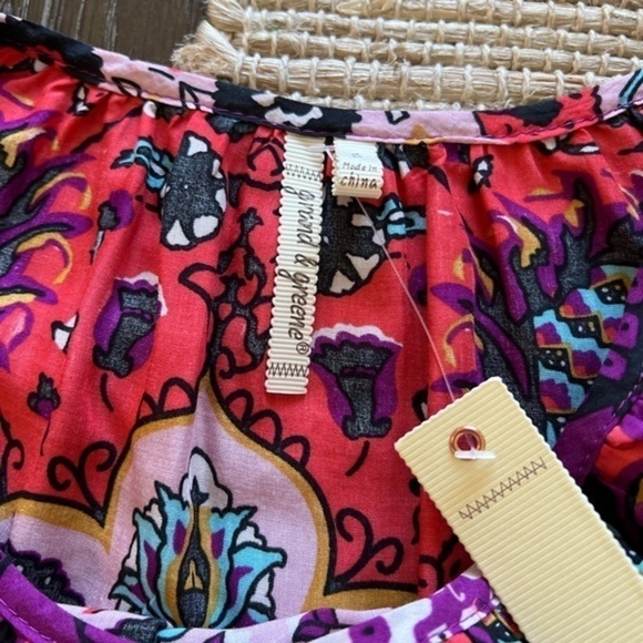 Grand and Greene Bohemian Flowy Colorful Top - Picture 6 of 15